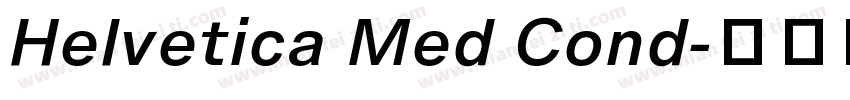 Helvetica Med Cond字体转换